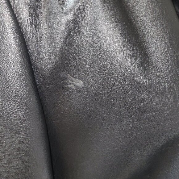 Nine West Short Black Leather BlazerJacket- Size10 - Picture 8 of 8